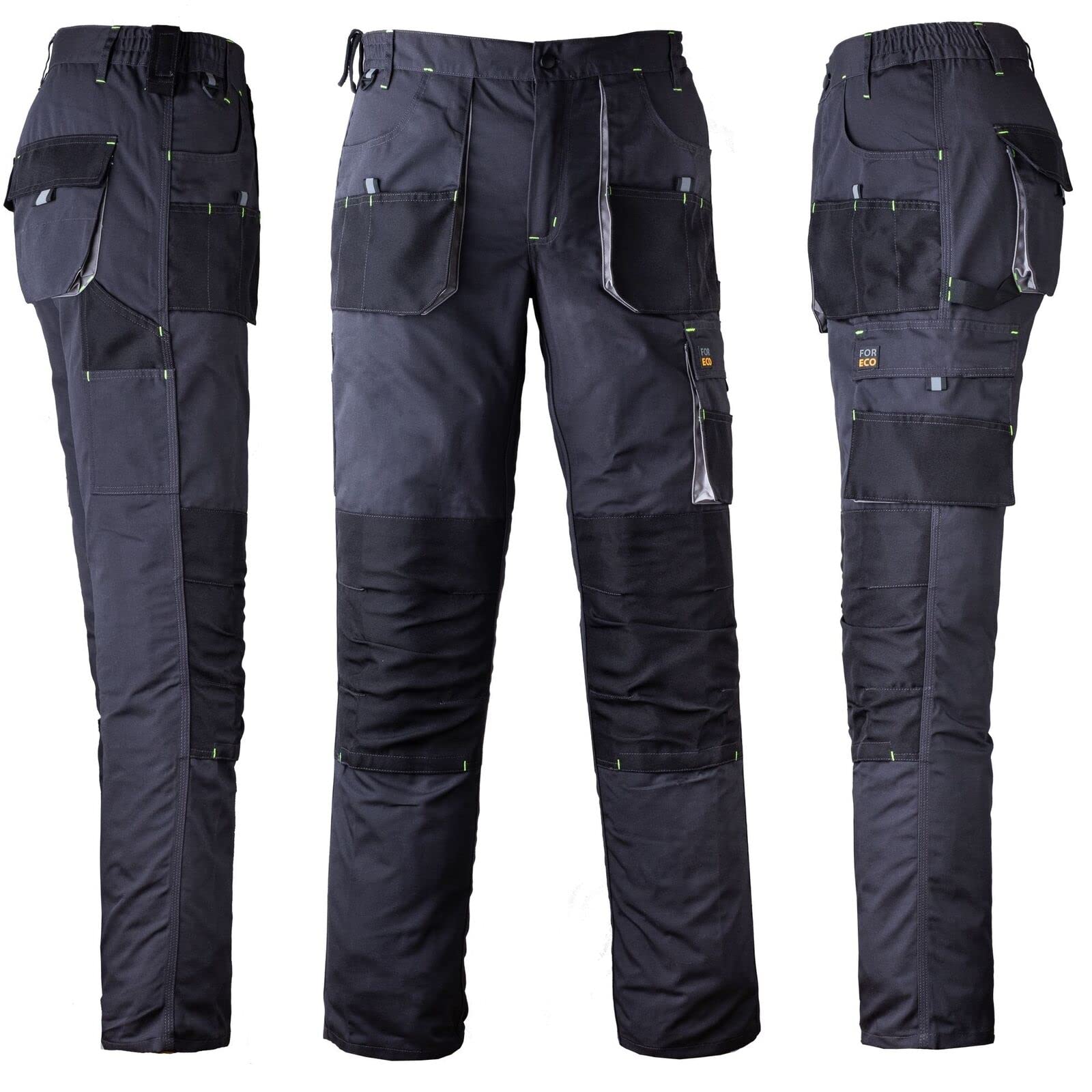 REIS Foreco-T Pantalones de trabajo protectores anticortes cargo 80% poliéster 20% algodón