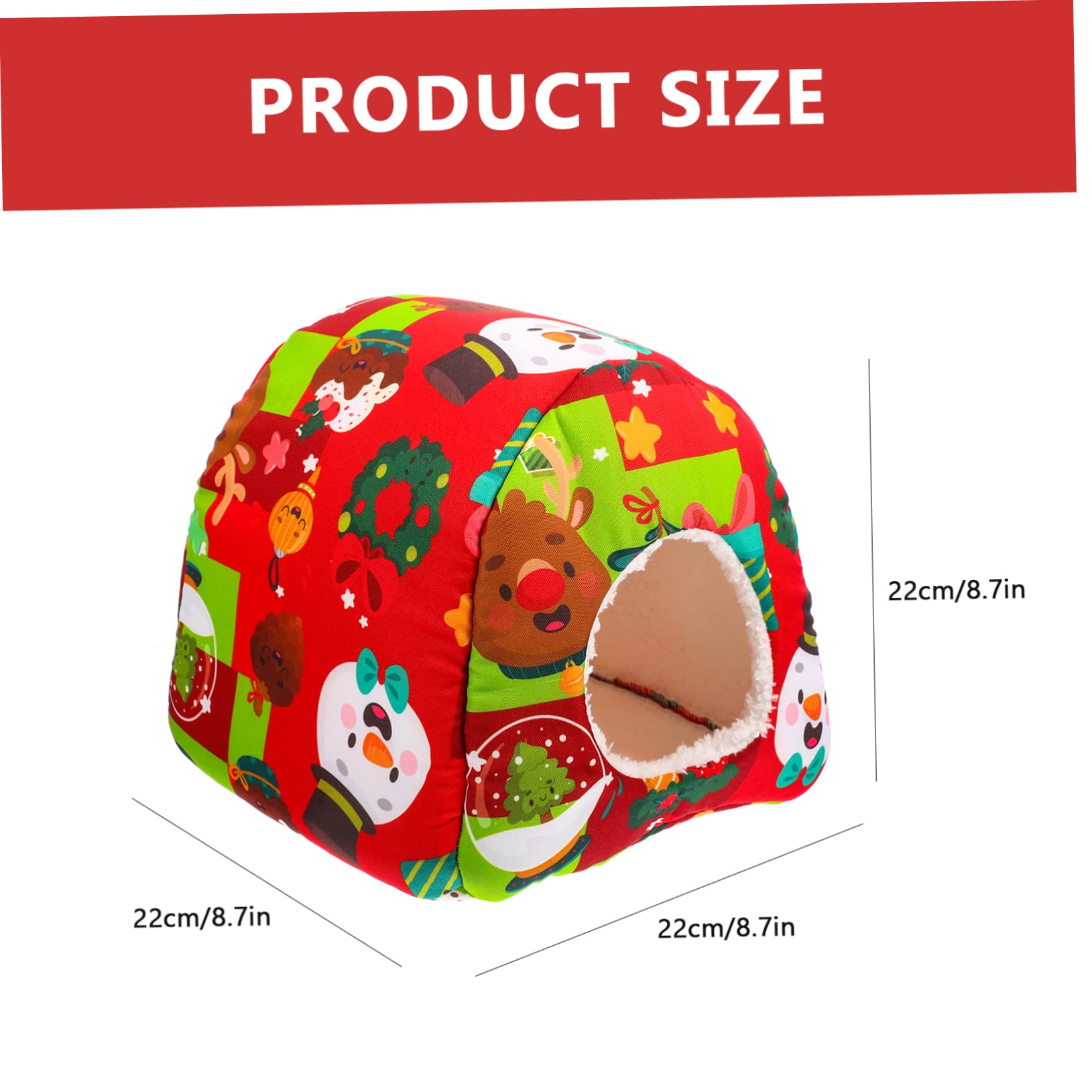 Yardwe 3 Piezas Nido De Conejillo De Indias De para Ratas Cama Cálida para Animales De Compañía Pequeños De De Conejillo De Indias del Erizo Rojo Esponja