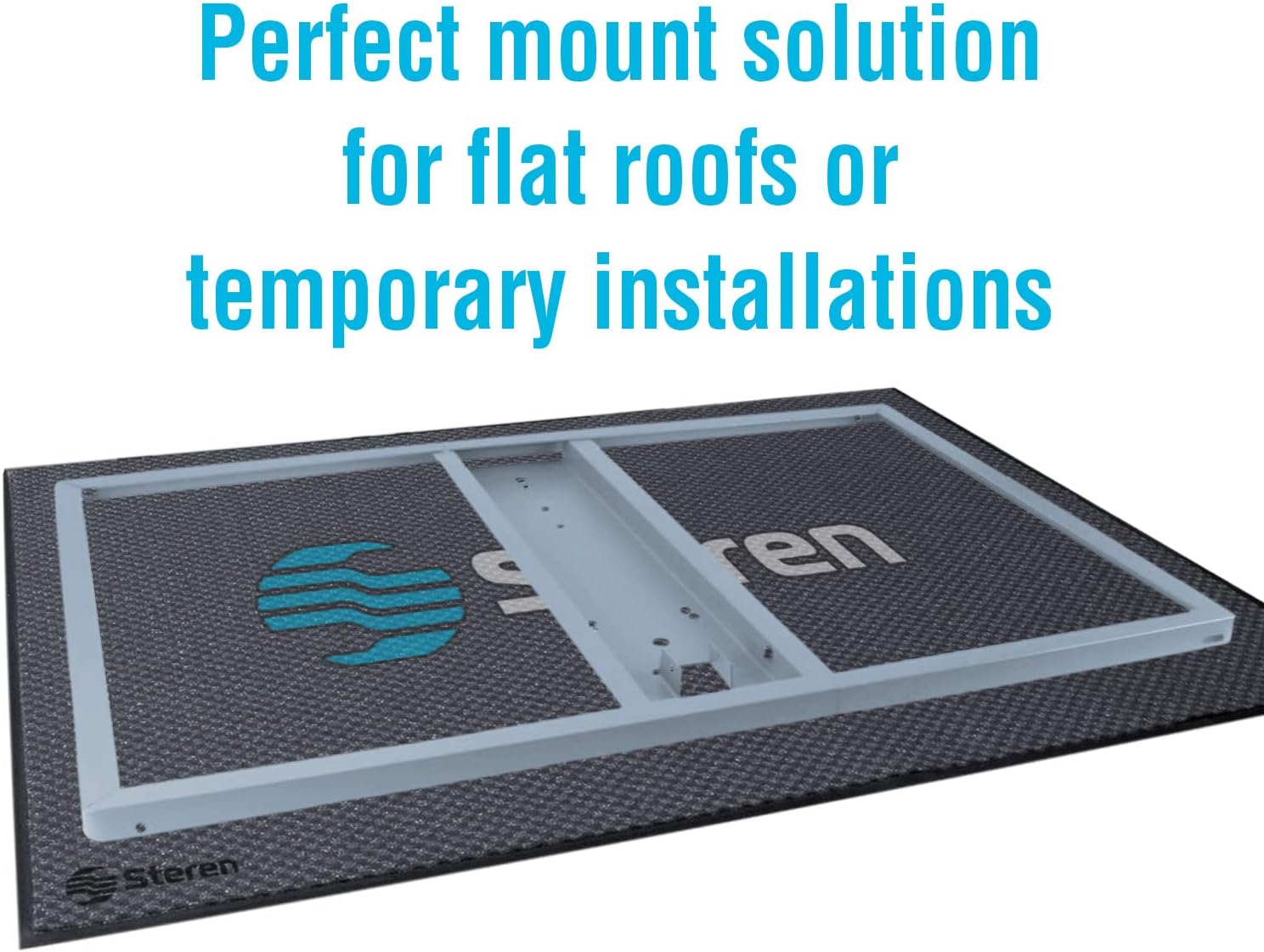 STEREN 221-110 Non-Penetrating Roof Mounting System: The Ultimate Solution for Safe and Secure Installation of Antennas, Satellites, and Surveillance Equipment on Residential and Commercial Rooftops