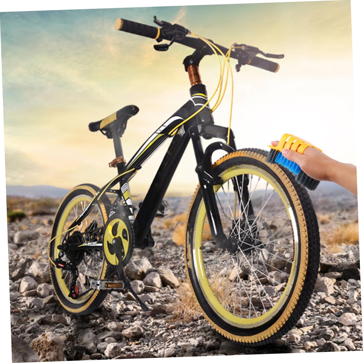 HEMOTON 8pezzi Kit Di Pulizia Per Catena Di Bicicletta Spazzole e Rondelle Strumenti Di Pulizia e Manutenzione Per Bici Specifici Per Catene e Parti Della Bicicletta