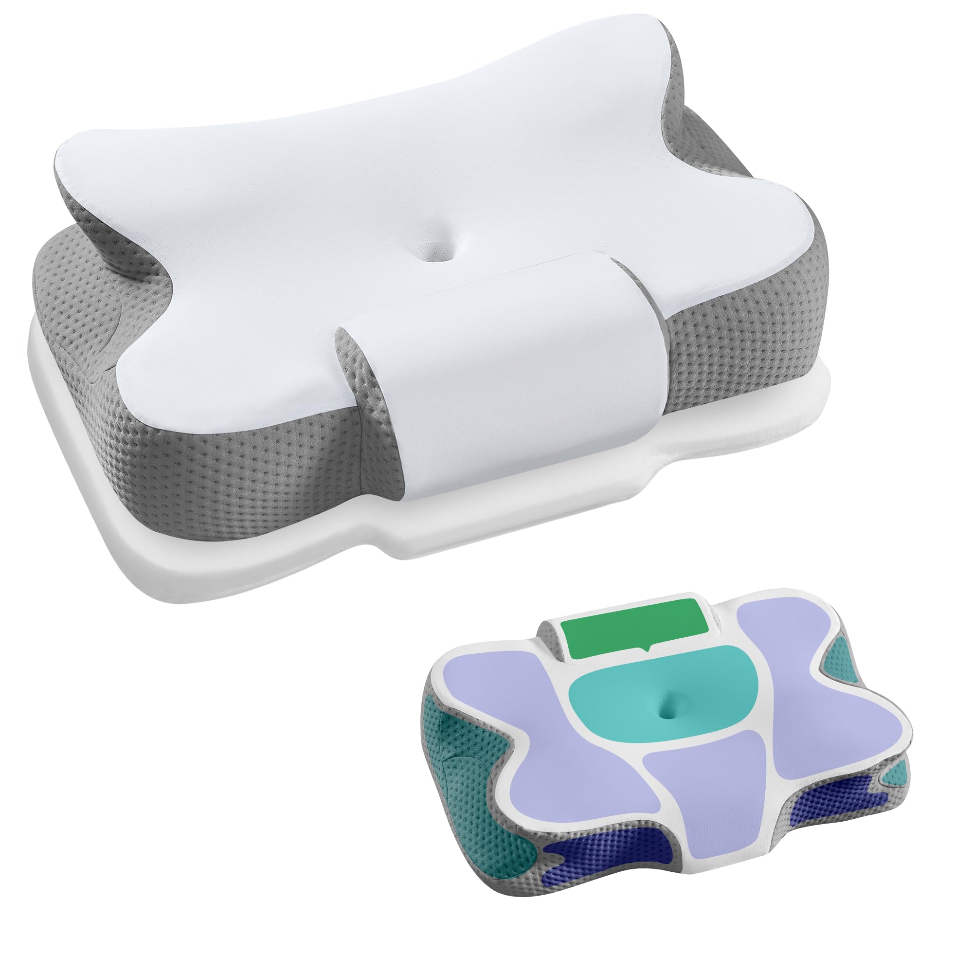 Oreiller ergonomique réglable en mousse mémoire de forme toucher frais SONGMICS TBP051G201
