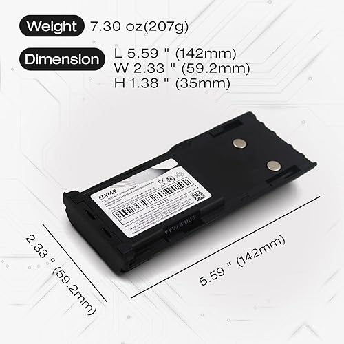 Miniatura 3 de Paquete de 2 baterías de repuesto 7.5V 1800mAh HNN9628A para Motorola GP300, GTX800, CP450, PTX600, PRO3150, P080, P040, MTX638, LTS2000, LCS2000,