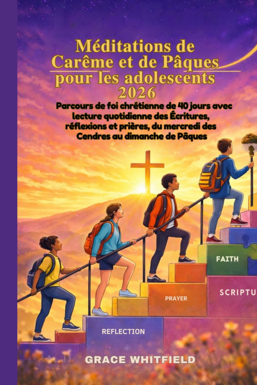 Méditations de Carême et de Pâques pour adolescents 2026: Parcours defoi chrétienne de 40 jours avec lecture quotidienne des Écritures, réflexions et prières, du mercredi des Cendres au dimanche de P