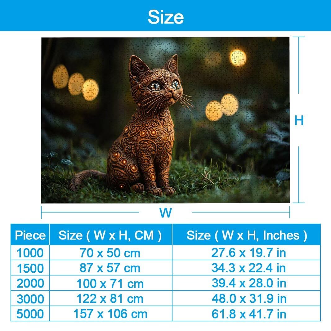Puzzle dla dorosłych 2000 sztuk, puzzle dla kotów dla dorosłych, prezenty