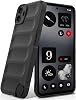 BonYonka Silicone Case Compatible with Nothing CMF Phone 1, Anti-Scratch Microfiber Lining, Shockproof Case with Camera Protection, Black