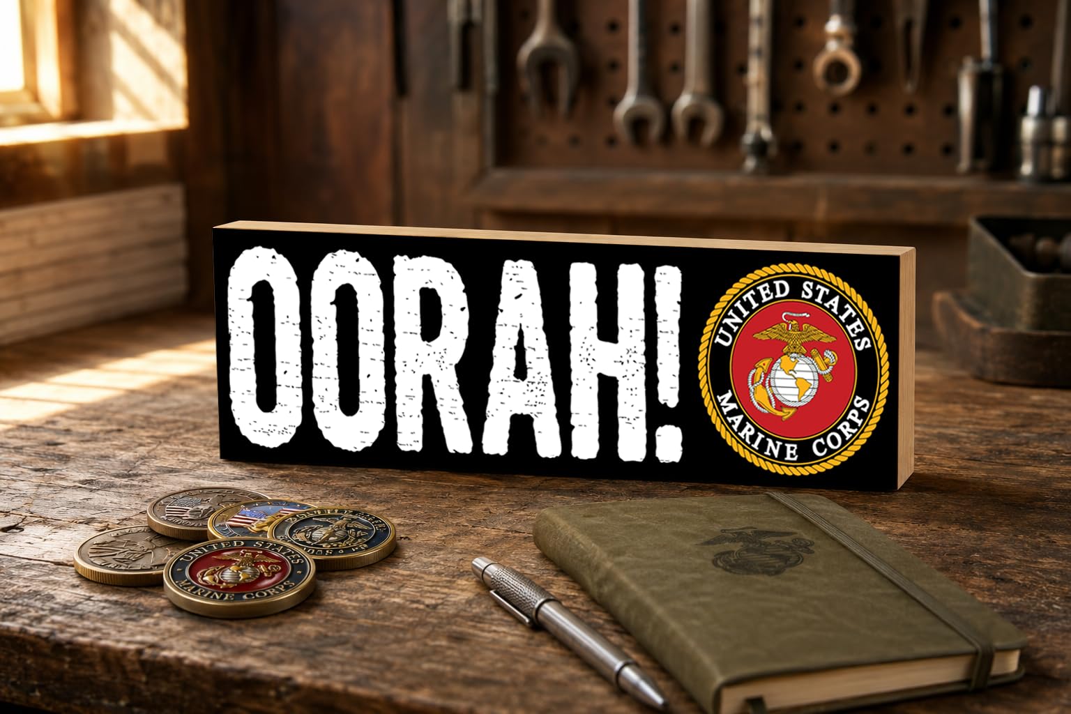 Amazon.com: OORAH Wood Sign. United States Marine Corps Gifts for