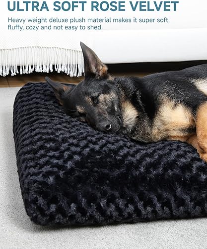 Miniatura 43 de KSIIA - Cama lavable tipo jaula para perro, cómoda almohadilla antideslizante para mascotas, para razas de perros grandes, jumbo, medianos y Rosa