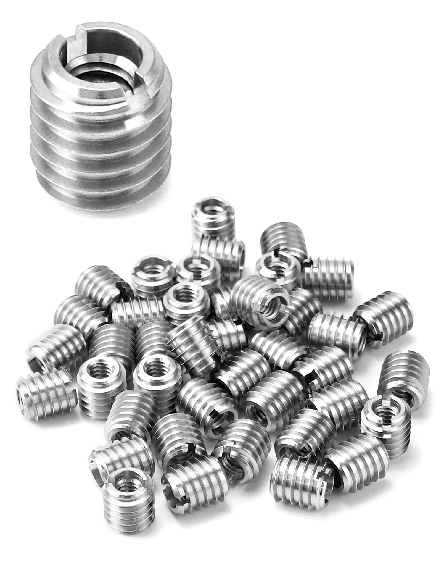 QWORK 50-Pack Stainless Steel Inserts