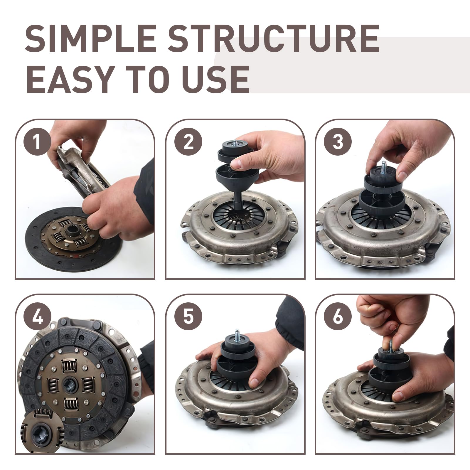 Utensile Allineamento Dischi Frizione Universale - Kit Professionale Per Auto E Furgoni Fino A 5 Tonnellate - Foto 7