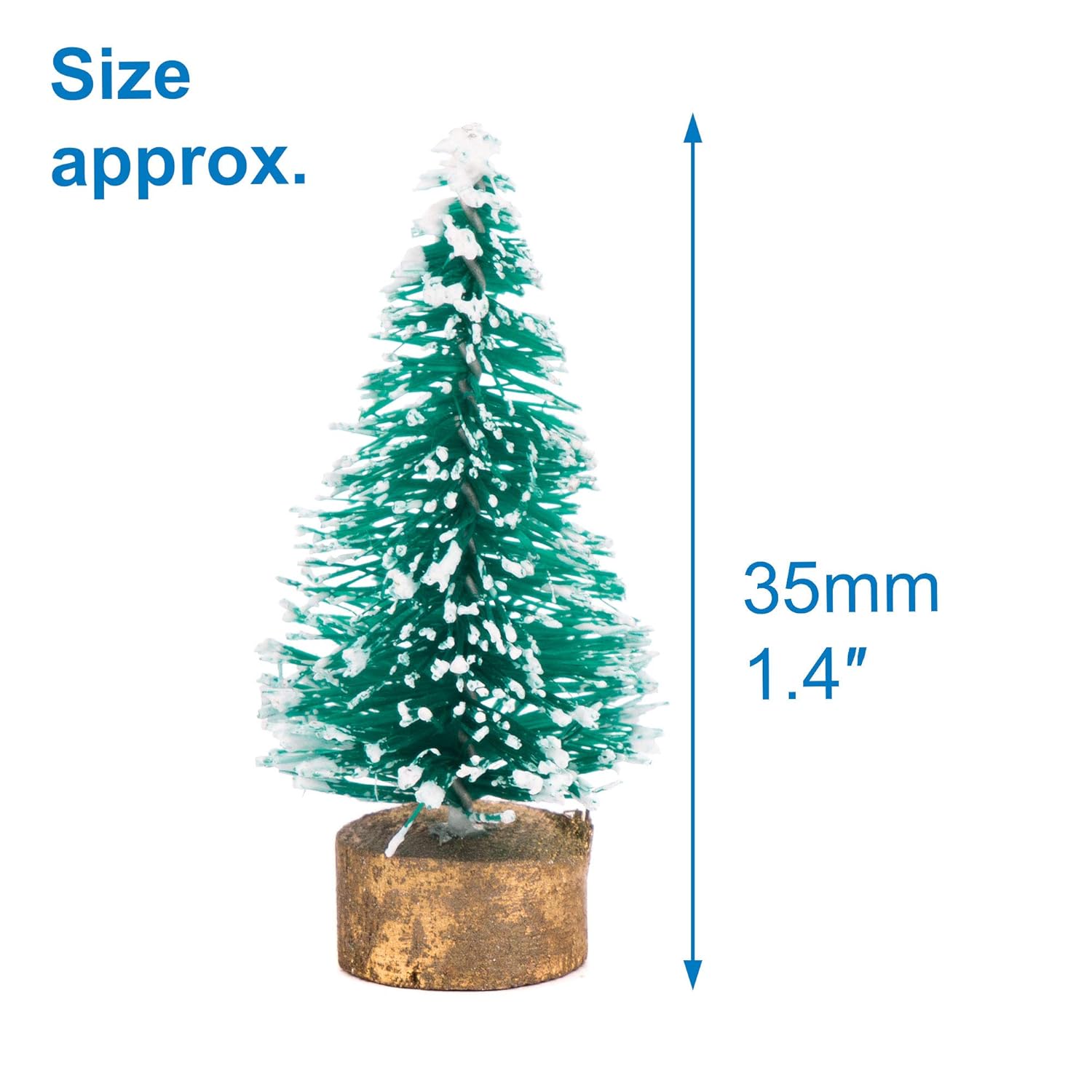 Baker Ross AV881 Mini Christmas Trees - Pack of 8, Kids' Crafts and Art Projects for Displays, Models and Decorations