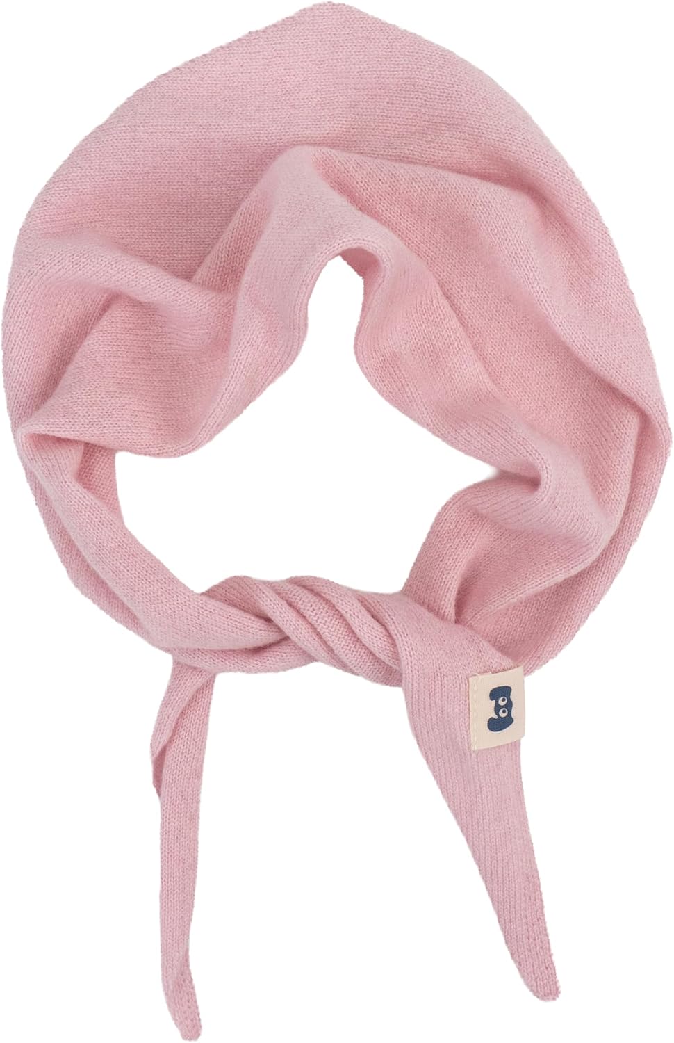 Kids Merino Wool Cashmere Blend Triangle Scarf, Knitted Neck Wrap