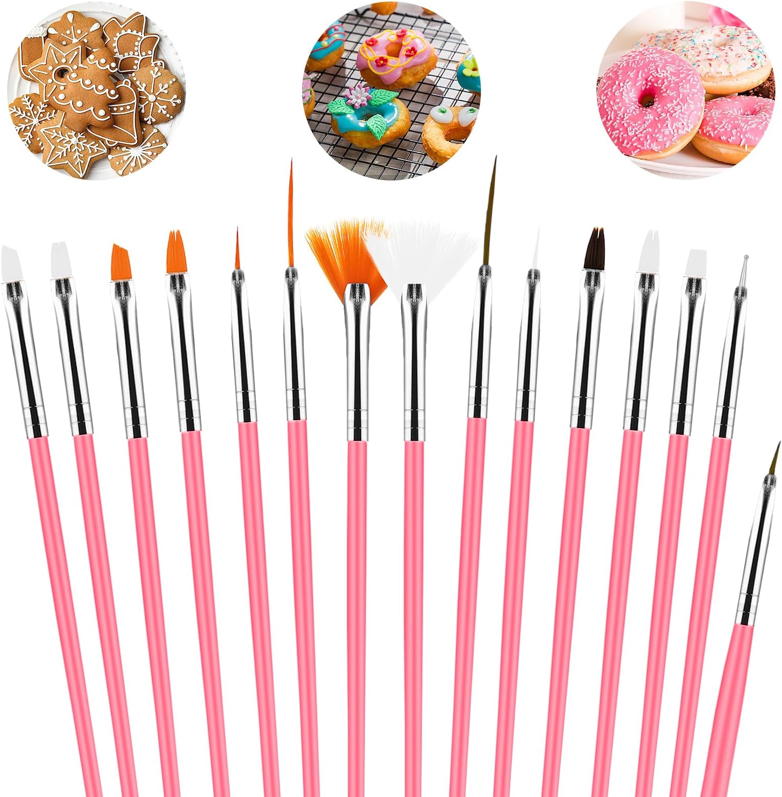 Cake Painting Brushes, 45 Pcs Cake Decorating Brushes