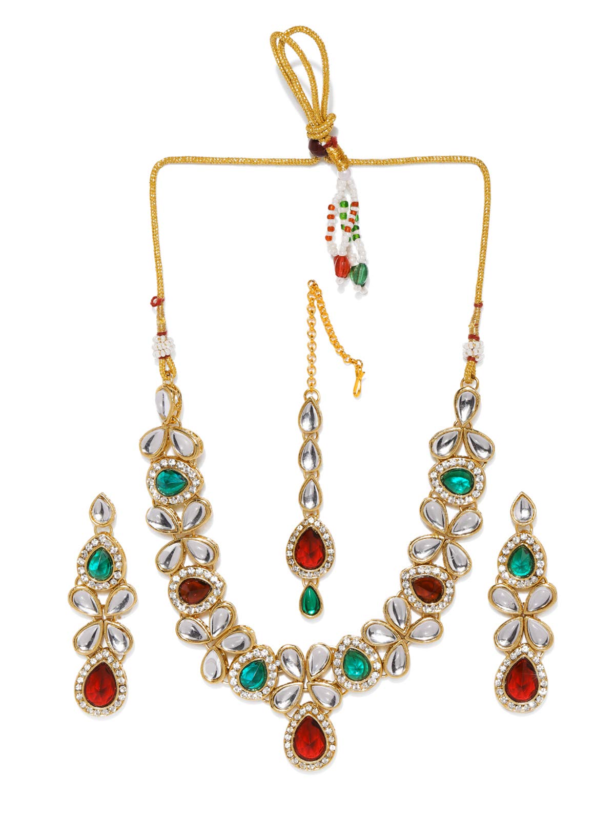 See full amazon price history chart for ZAVERI PEARLS Kundan & Austrian Diamonds Studded Necklace Set For Women-ZPFK8691 ZAVERI PEARLS Kundan & Austrian Diamonds Studded Necklace Set For Women-ZPFK8691 (B07QD9TTB8) Amazon Price History, Amazon Price Tracker