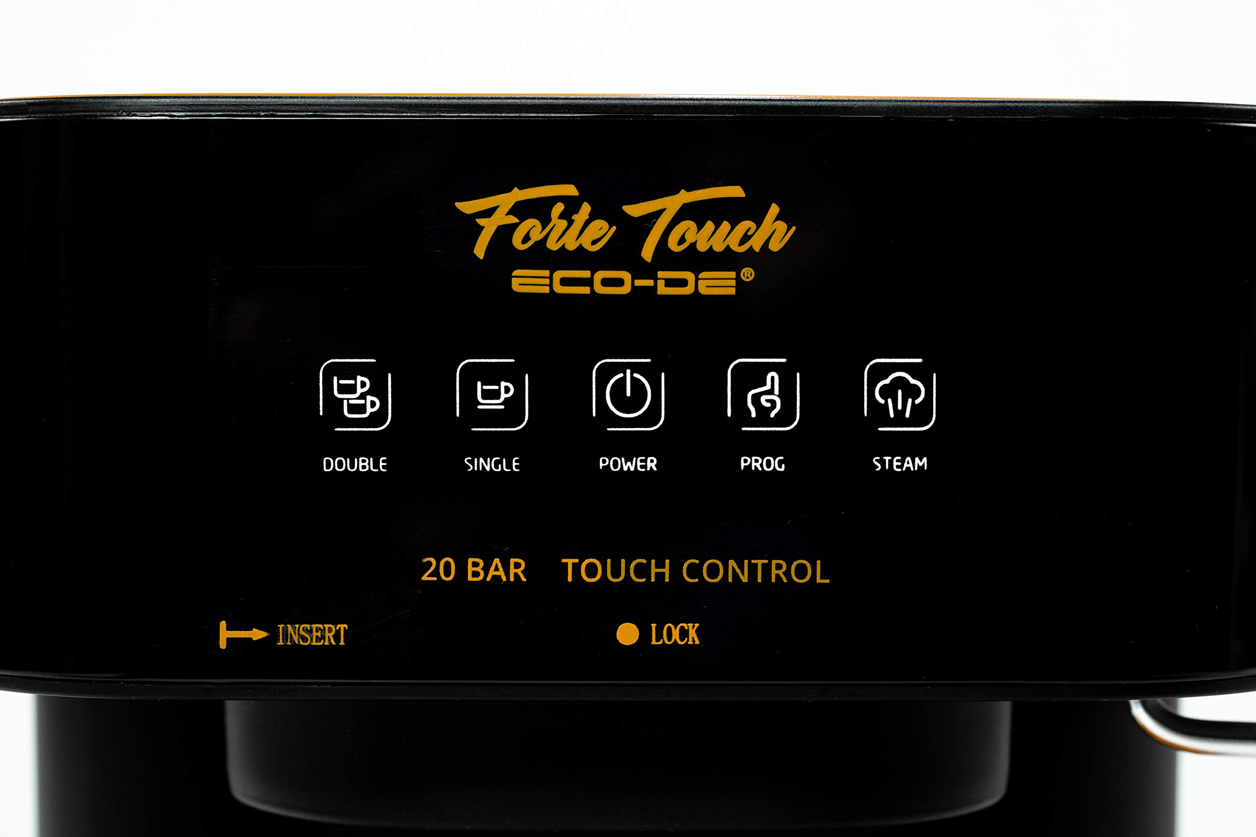 ECODE® Pack Cafetera Express de 20 BAR y 1050 W con Vaporizador, Deposito de 1.6L, Calientatazas, Panel Táctil, Doble Salida, Dosificador + Molinillo Electrico con Cuchillas de Acero Inoxidable