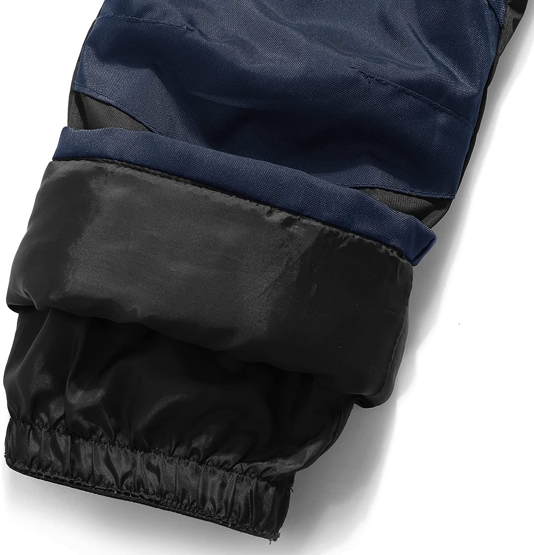 BenBoy Kinder Skihose Schneehose Wasserdicht Softshellhose Gefüttert Warm Hosenträgerhose Latzhose Winddicht Outdoorhose Winter Jungen Mädchen Snowboardhose HXK7112-Black-176