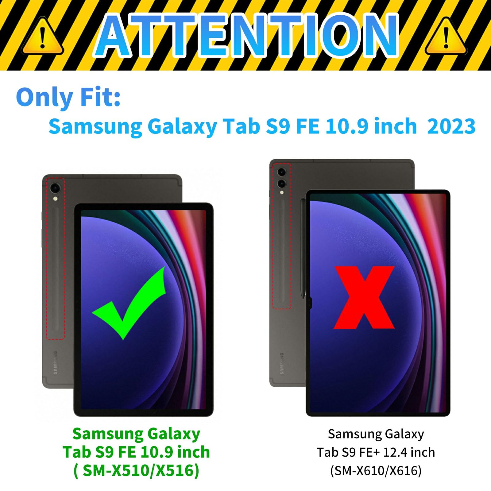 Amazon.com: GFRGTFHYT Clear Case for Samsung Galaxy Tab S9 FE 10.9