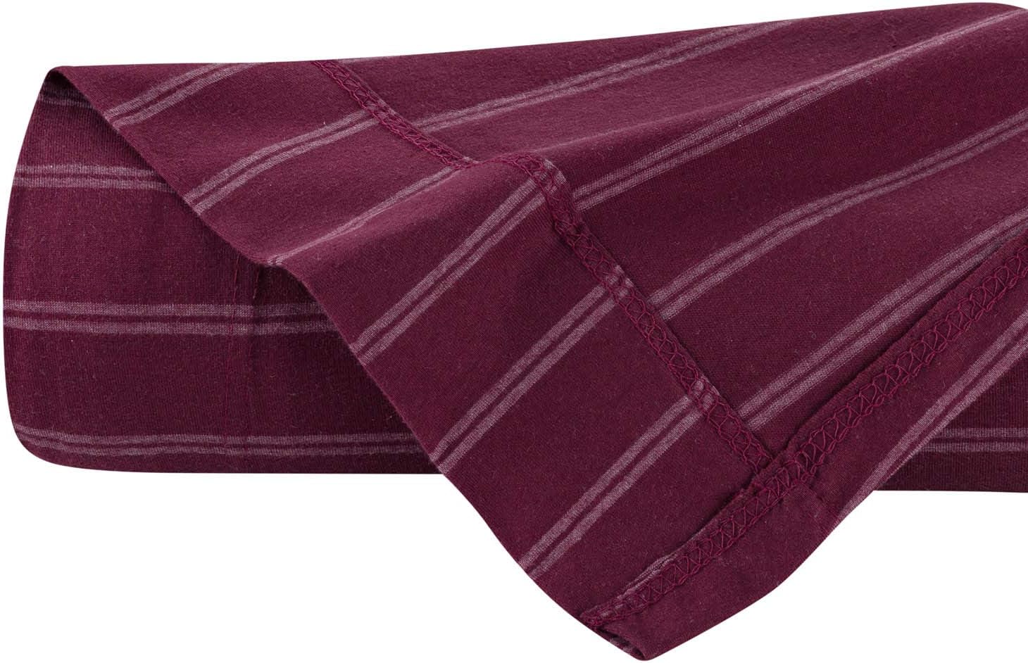 DELANNA Jersey Knit Flat Sheet Soft Breathable Cotton Rich