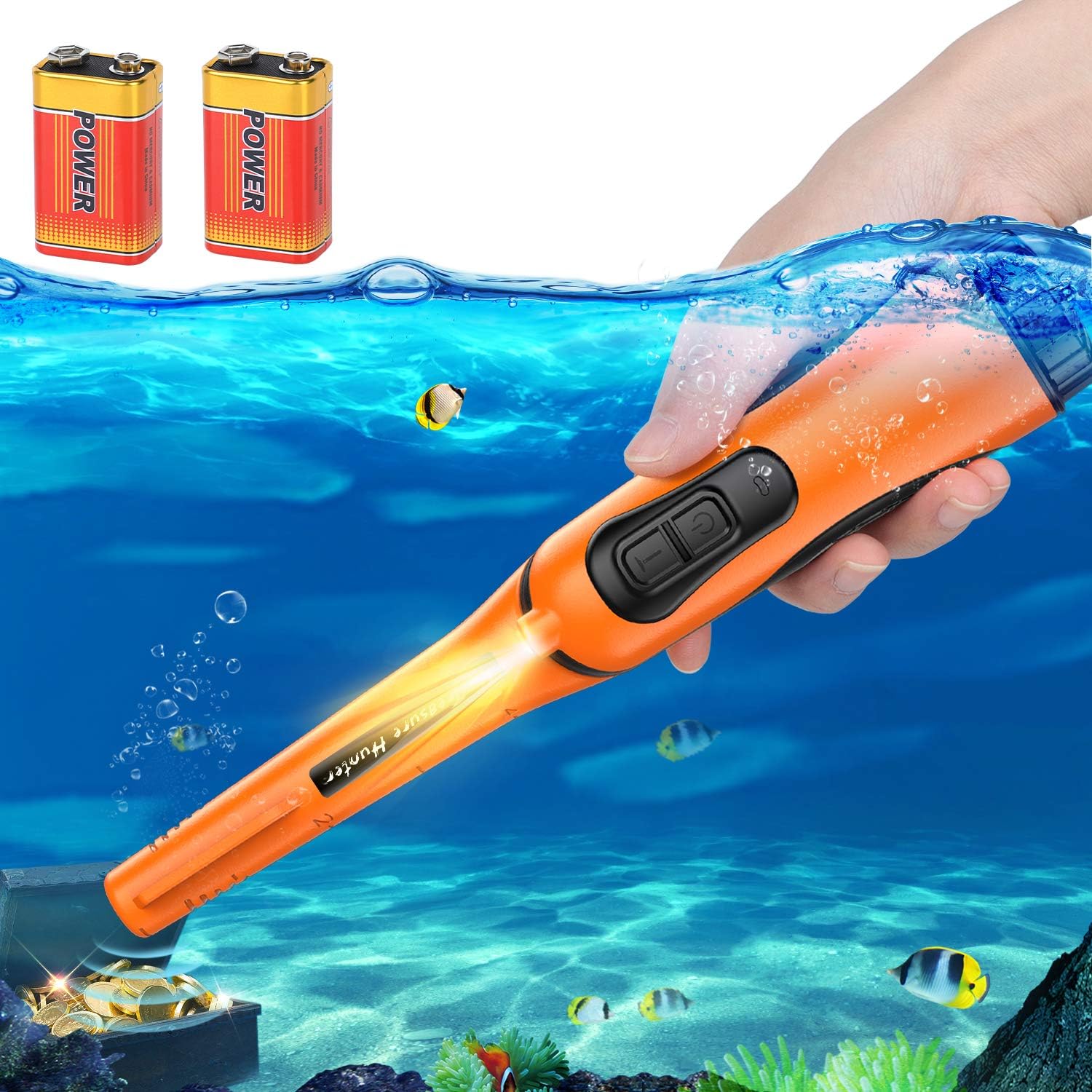 AFOZO Puntali Metal Detector Completamente IP68 Impermeabili Fino a 10