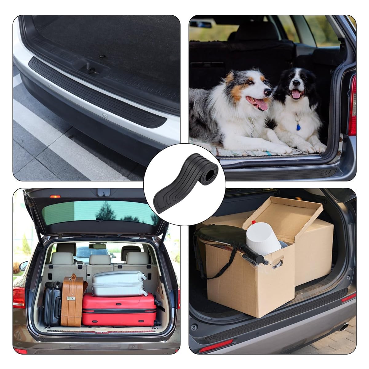 Protection Pare-Chocs Arrière Voiture BYD Seal U DM-i 2024 2025 - Bande Caoutchouc Antidérapante 104cm