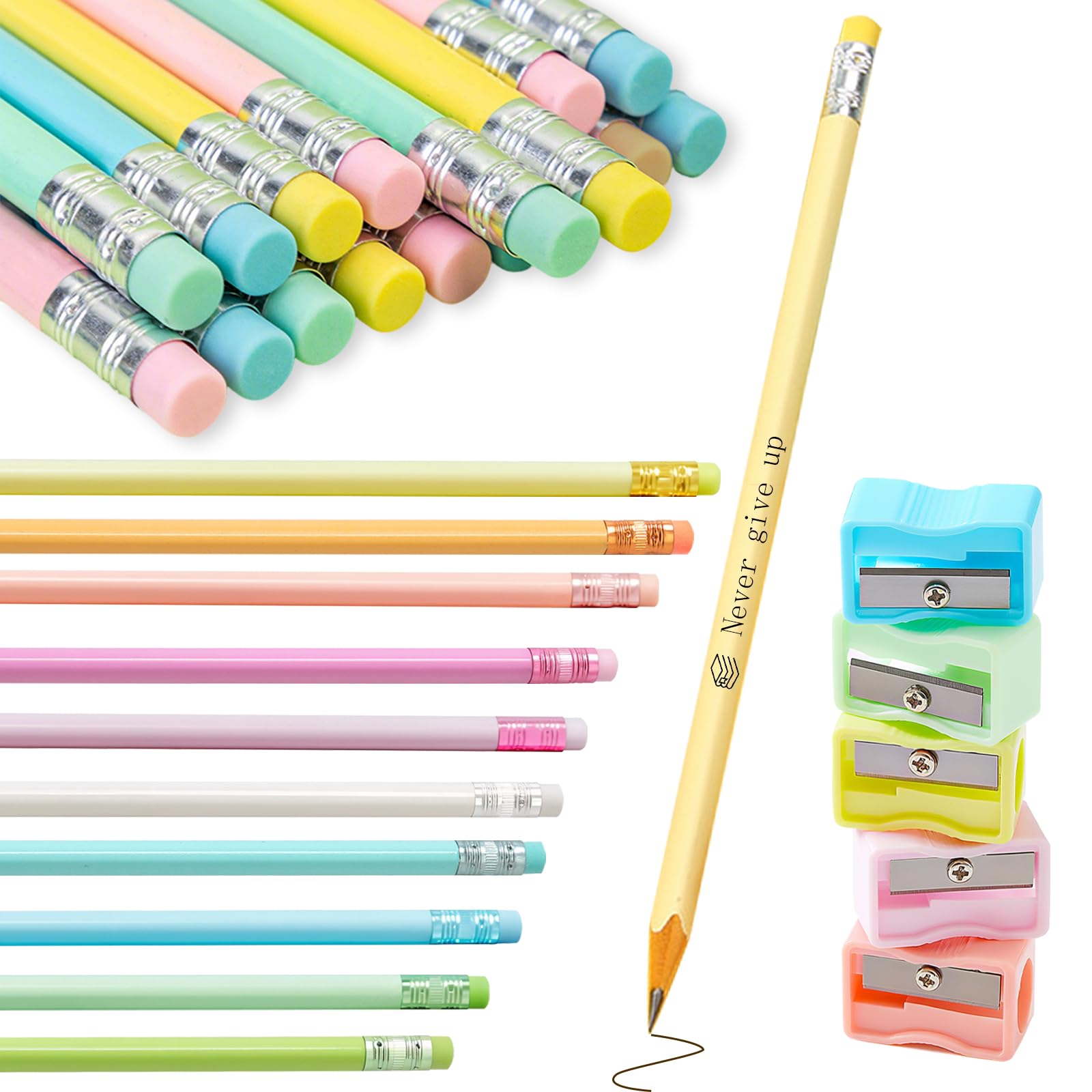 Crayons Personnalisés avec Noms Textes et Logos Gravés HB Crayons Personnalisés en Vrac pour La Rentrée Scolaire La Journée Des Enseignants Les Bureaux Les Mariages Les Événements de Collecte de