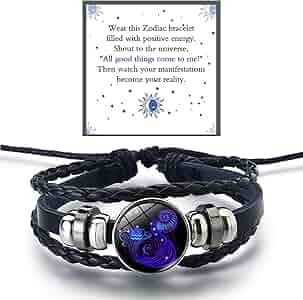 Amazon.com: DIOWUS Zodiac Signs Spirit Bracelet For Women