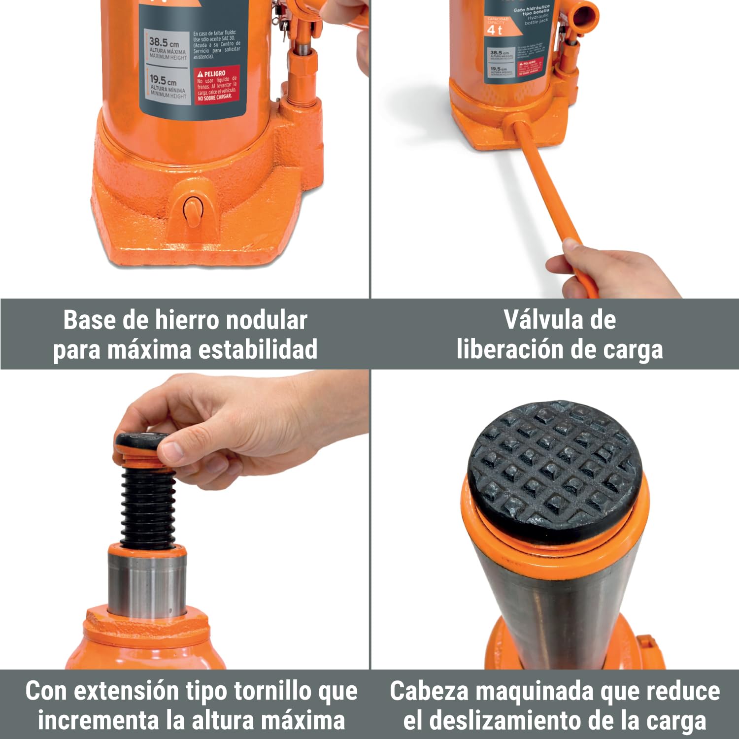 Truper GAT-4, Gato de botella, 4 tons