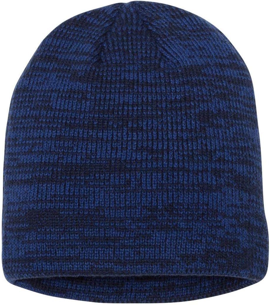 Sportsman 8" Marled Knit Beanie One Size Royal/Navy - Image 2