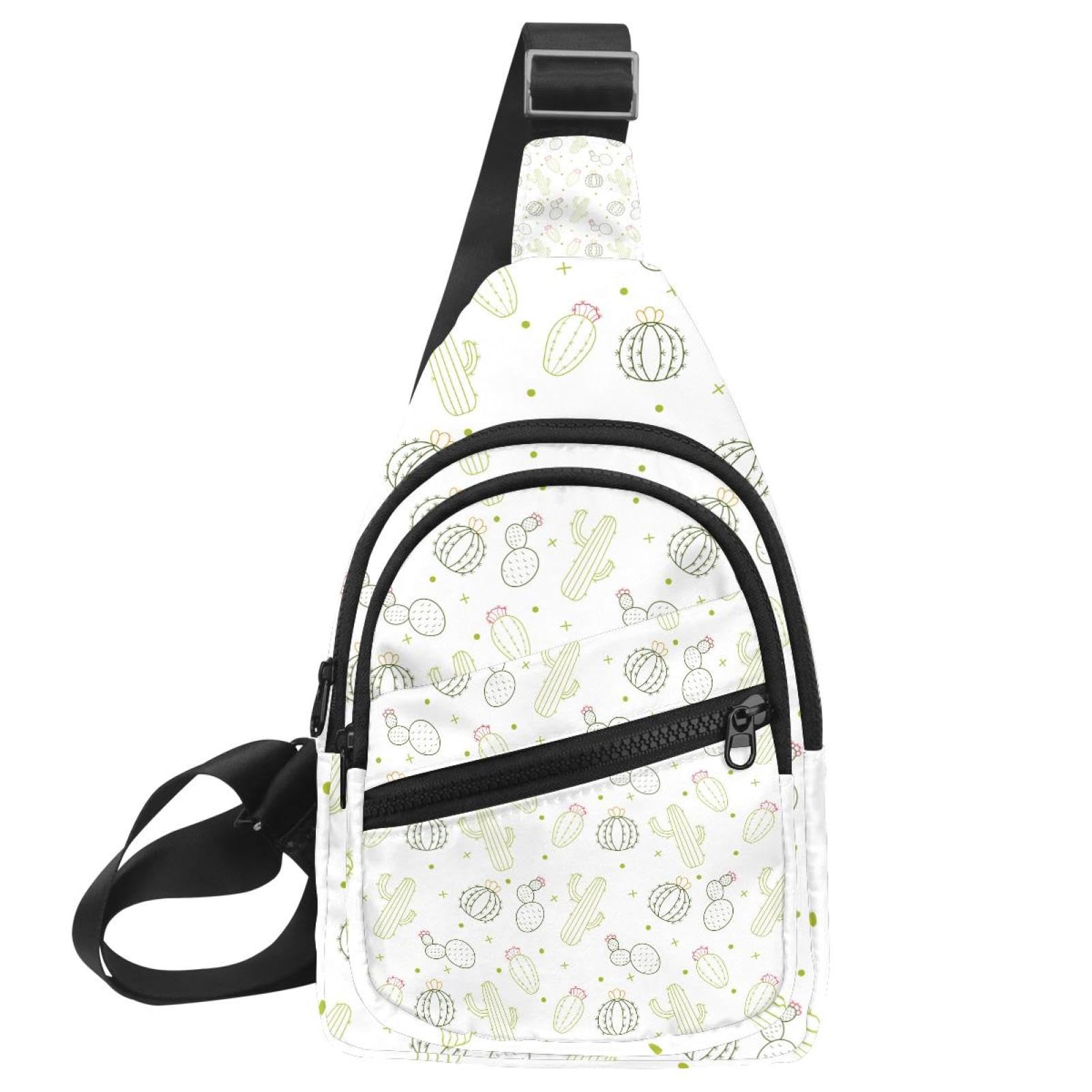Mochila cruzada con estampado de animales y correa ajustable para el pecho 7