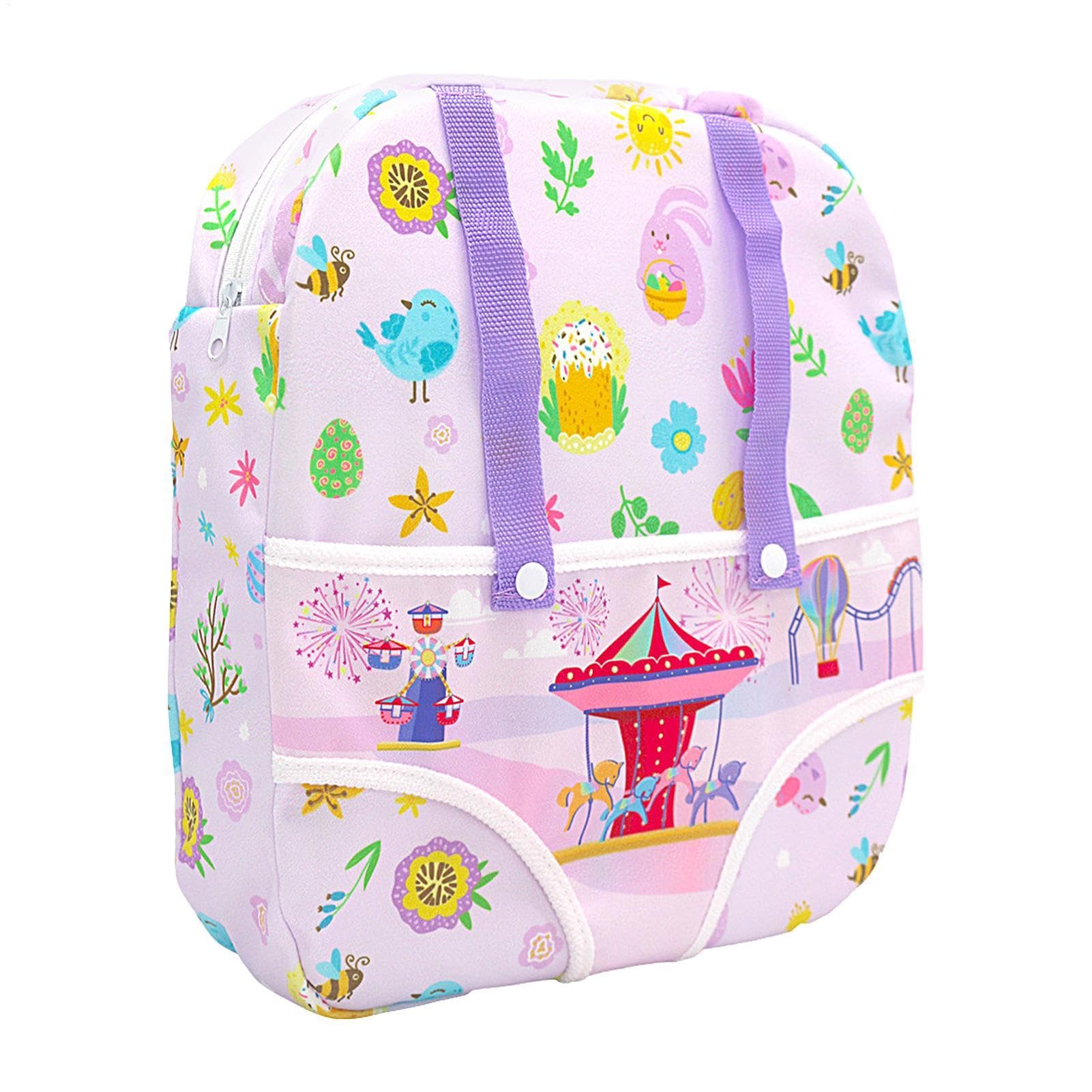 Doll Carrier Backpack, Doll Carrier Front and Back Carriers, America Doll Carrier Doll Holder Doll Carrier Back Carriers for America Doll 12 Inch to 18 Inch Dolls - 26x28 Cm