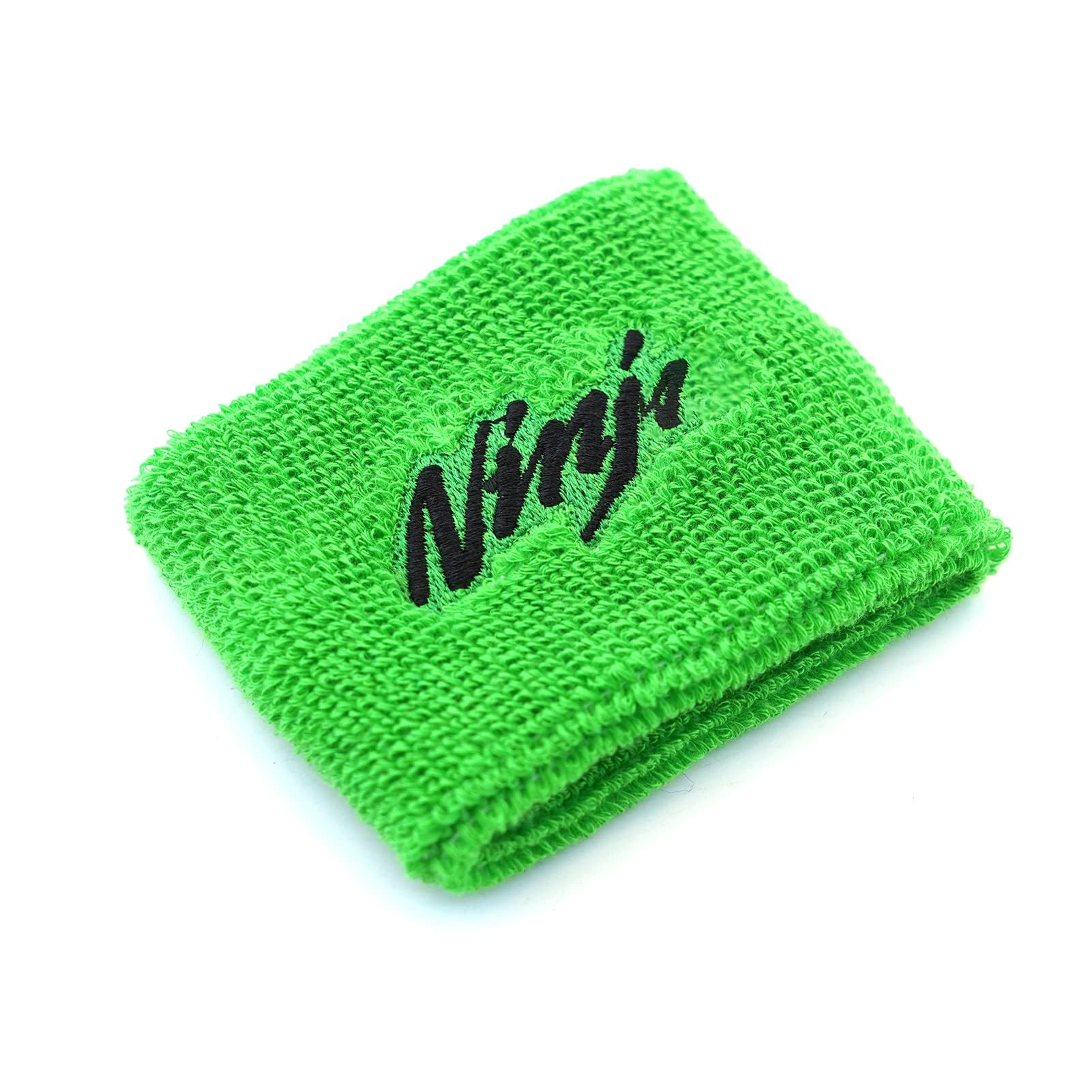 MOWOK For Kawasaki Ninja 300 Ninja400 NINJA 250 ZX-6R ZX25R ZX7R ZX9R ZX10R ZX12R ZX14R Front Brake Fluid Oil Reservoir Cover Sock (Green)