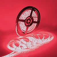 Vista 3 de Tiras de Luces LED Rojas Impermeables de 600 LEDs, SUPERNIGHT Tiras de Luces LED de 12 Voltios 16.4 Pies Iluminación de Cuerda LED para Barco