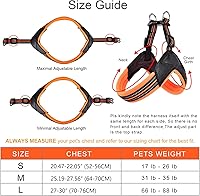 Vista 4 de Arnés para perro sin tirones, ultra suave, transpirable, acolchado, para mascotas, 2 botones ajustables, arnés reflectante 3M para mascotas