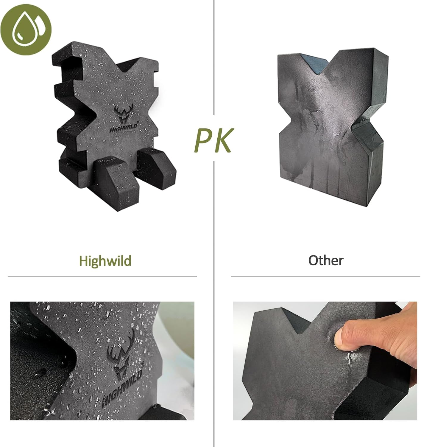 Highwild Shooting Foam Rest X-Block Bench Rest with Base