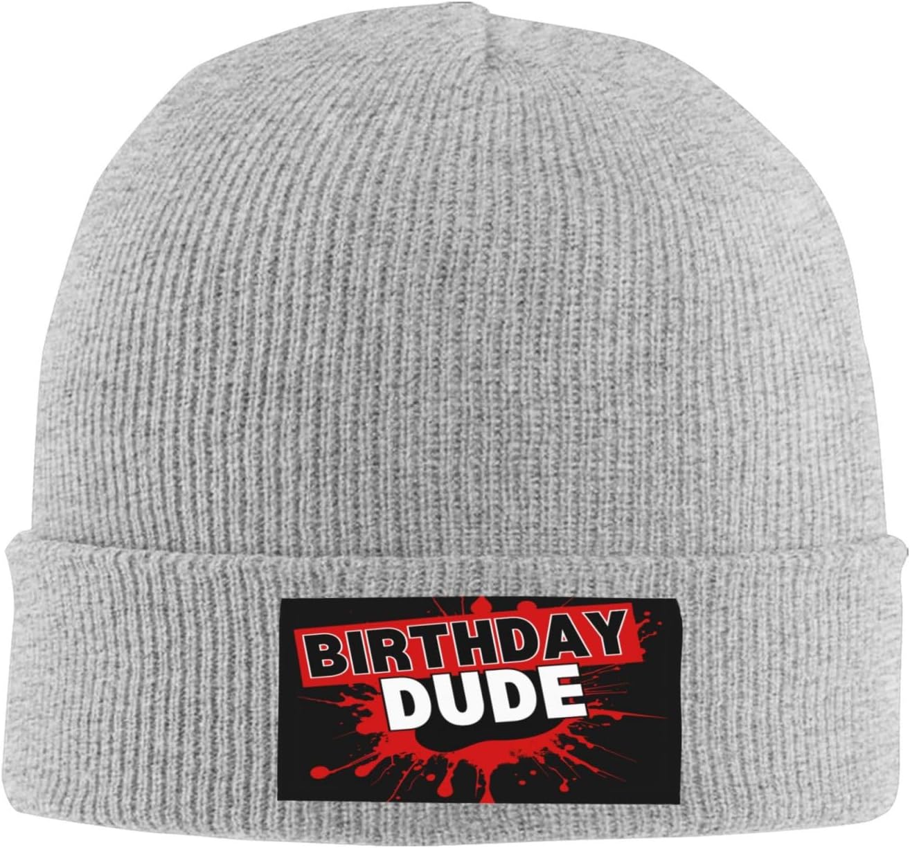 The Birthday Dude hat Graphic Novelty Men Women Boys Girls Funny Party Knit hat Beanie Cap