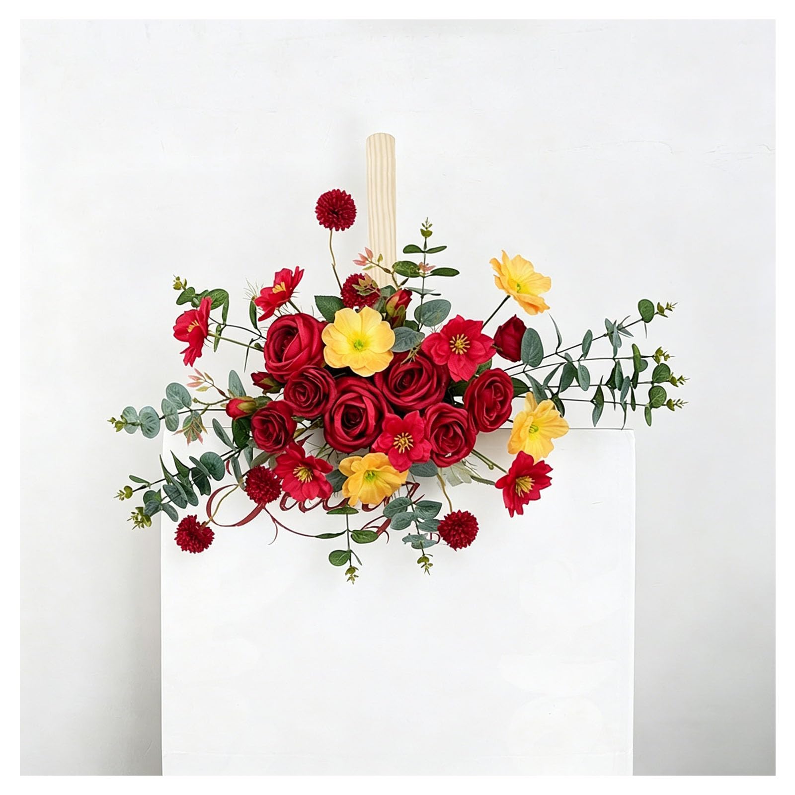 Multiple Styles Artificial Flowers, Hanging Floral Decor Wedding Aisle Flowers, Floor Runner Flowers, For Wedding Reception, Ceremony Backdrop, Hotel Decoration, Window Displ(Size:40*30cm,Color:E)