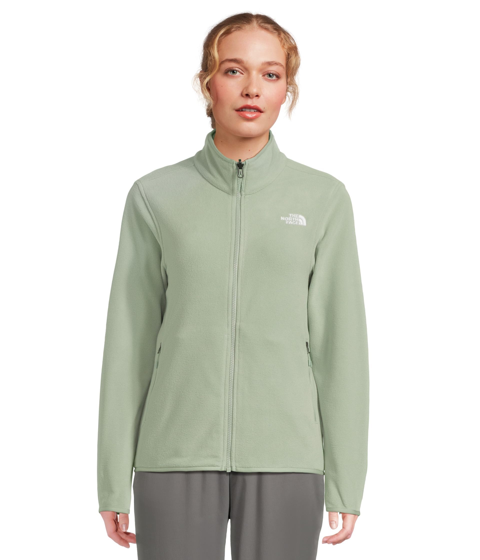 The North Face Women's Glacier Fleece Jacket (Standard & Plus Size) - Soft Pullover with Zippered Hand Pockets