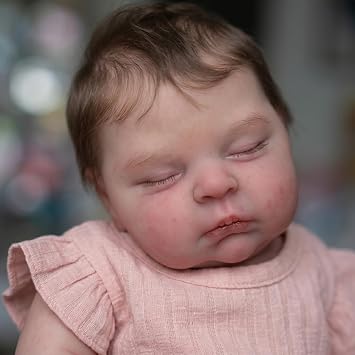 TERABITHIA Real Life Reborn Baby Dolls Crafted in Cuddly Cloth Body and Vinyl Limbs - 19Inches Sleeping Realistic Reborn Girl Dolls that Look Real and Feel Real