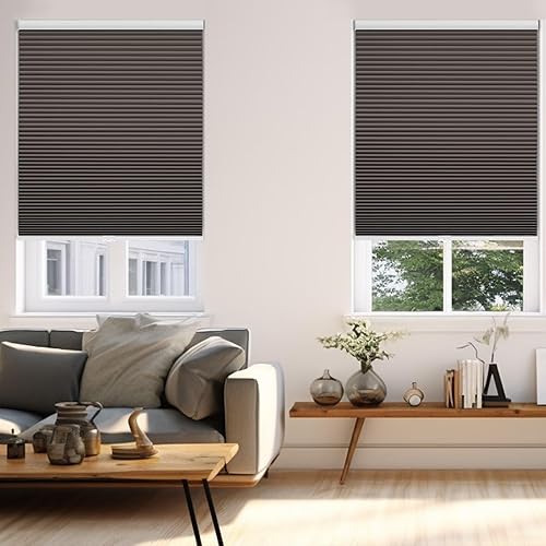 Miniatura 2 de Changshade CEL34TP72A - Persiana opaca para instalación sin herramientas, para dormitorio, cocina, habitación de los niños, baño, oscurecimiento de