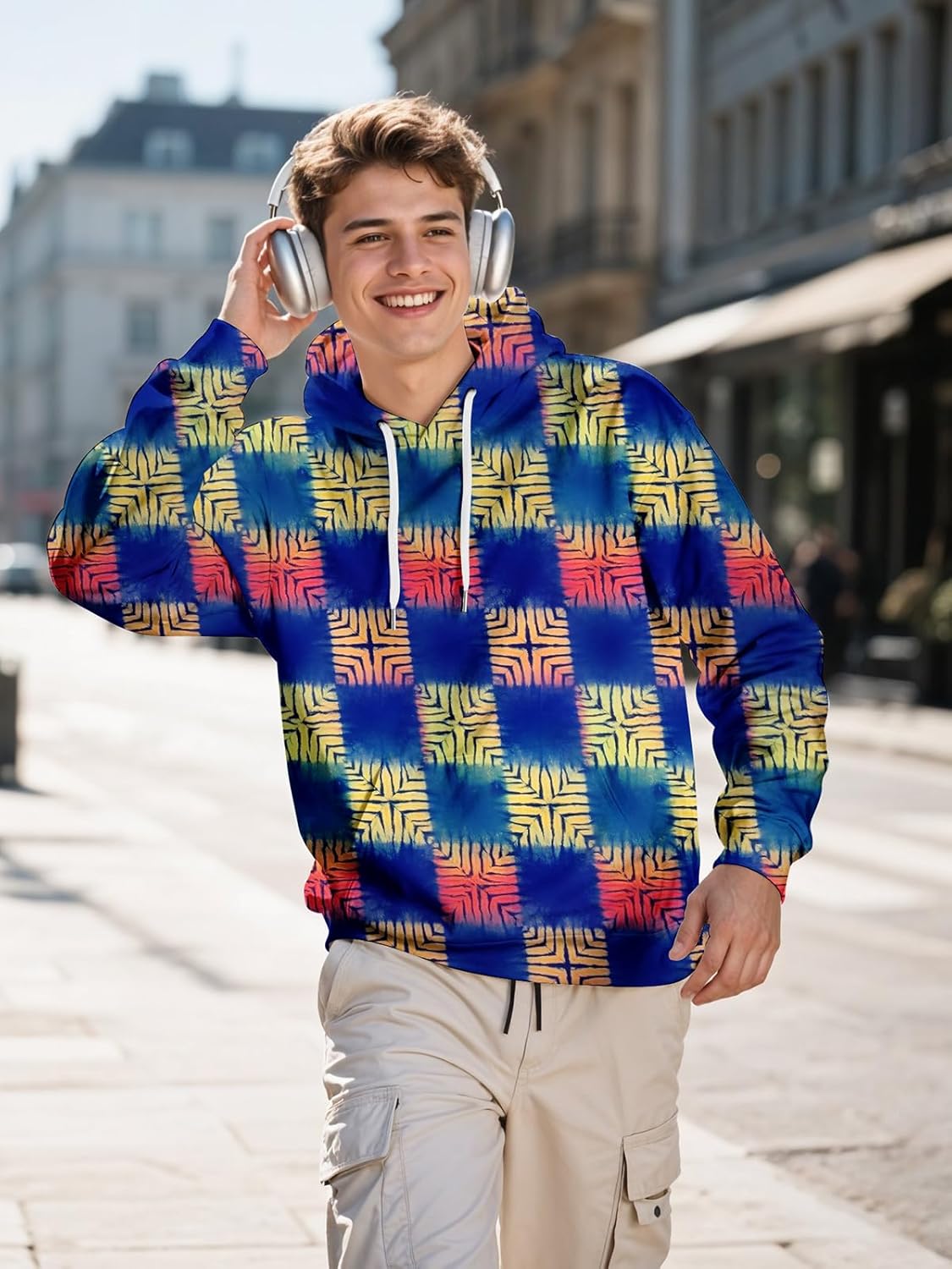 Men 3D Print Pullover Hoodies - Teen Women Graphic Sweatshirt - Image 3