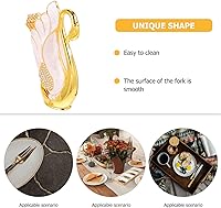 Vista 8 de 1 Unidades Elegante soporte de tenedor con forma de cisne y tenedor de postre para aperitivos, frutas, tartas y fiestas