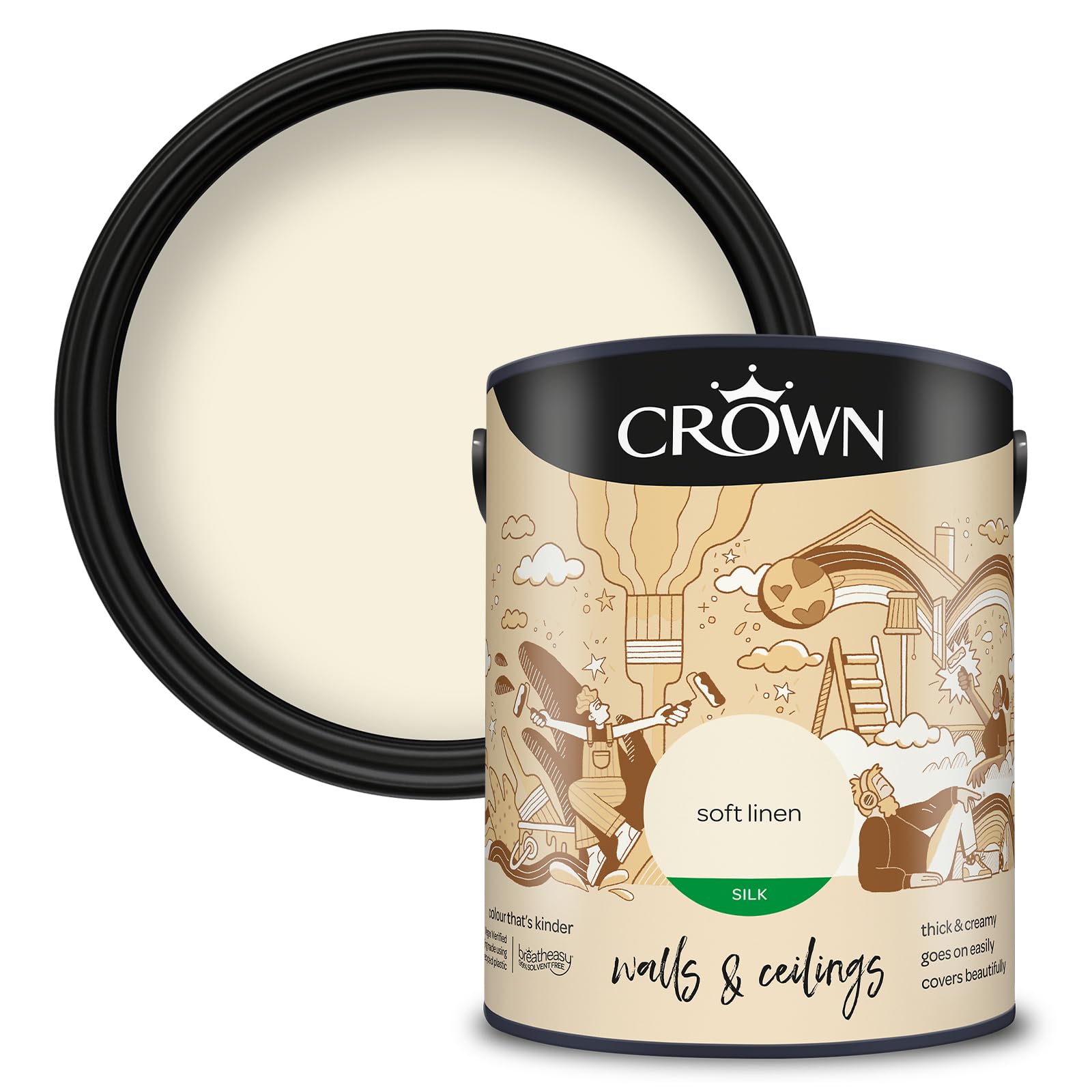 Crown Soft Linen Retail Core Emulsion Silk 5 L