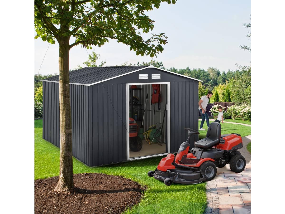 Habitat et Jardin Abri de Métal Vegas, 7.06m² 1299_93416 Gris
