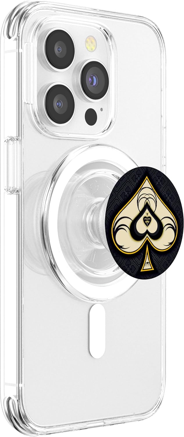Ace of Spades Design Ace of Spade Symbol Emblem PopSockets MagSafe PopGrip for iPhone