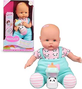 Nenuco - Biberón Mágico, Muñeco bebé blandito, el líquido del biberón desaparece Cuando el bebé se lo Haya Terminado. para niños y niñas a Partir de 10 Meses, (Famosa NFN86000)