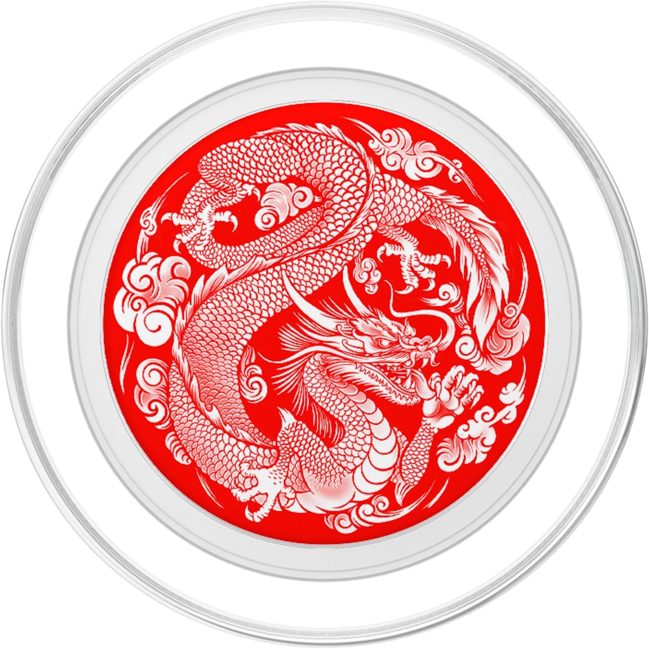 Red Yin Yang Dragon Pop Socket for Phone PopSockets Yin Yang PopSockets PopGrip for MagSafe