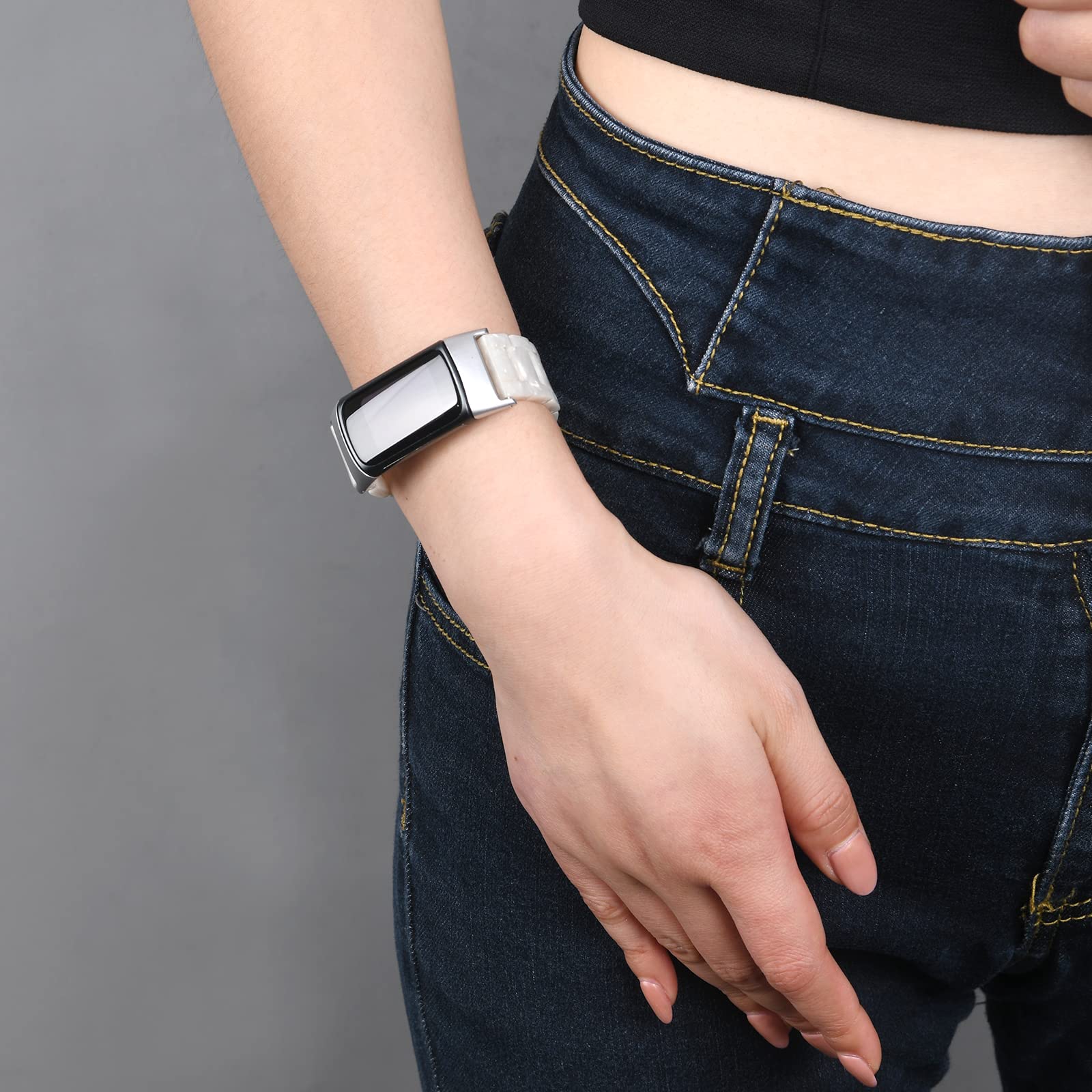Wongeto Resin Straps Compatible with Fitbit Charge 5 Strap - Image 4