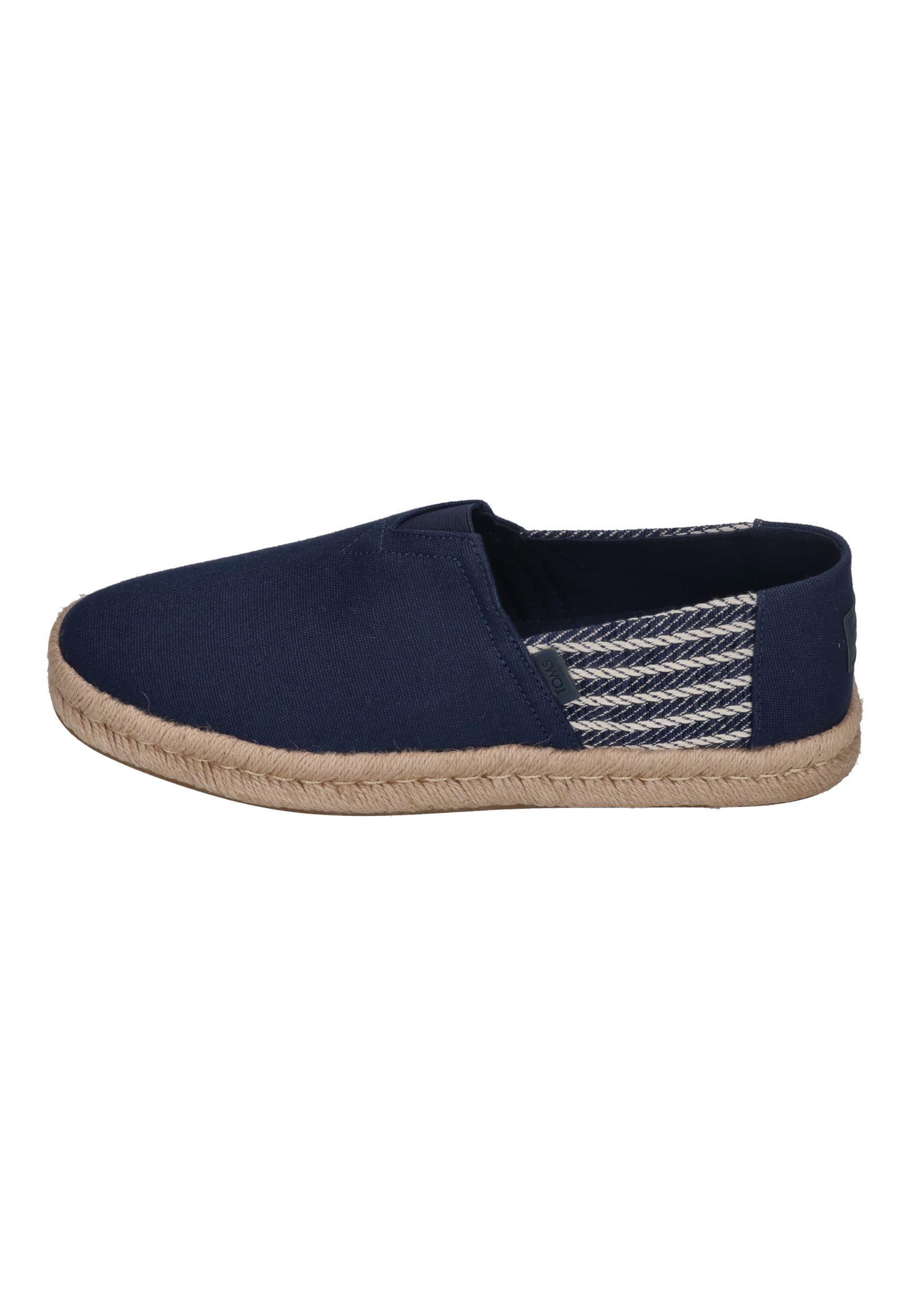 TOMS Herren Espadrilles Alpargata Rope 2.0 10023173 Navy Nautical Stripe