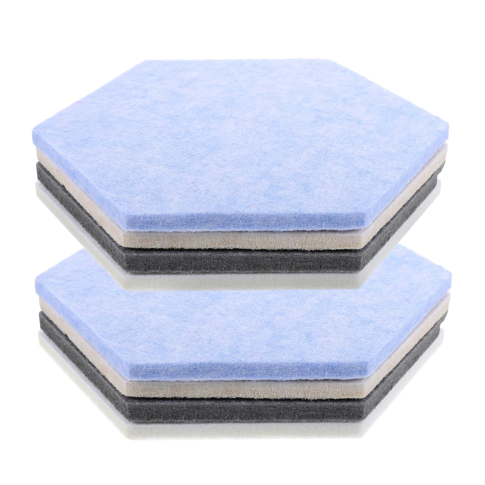 Autocollants hexagonaux en feutrine pour éviter les trous sur mur bureau
