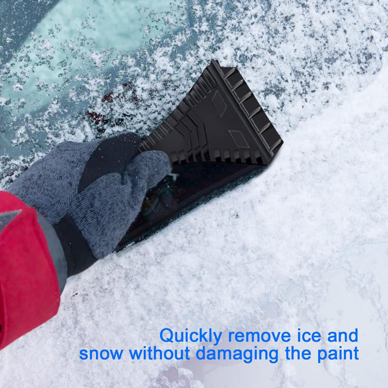 Pelle à Neige 3 en 1 pour Voiture, grattoir à Glace Extensible et Brosse à Neige avec tête de Brosse rotative à 360° pour Camion SUV