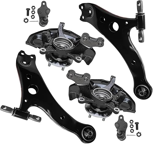 Miniatura 54 de Detroit Axle - Kit de suspensión delantera RWD para Chrysler 300 Dodge Charger Challenger Magnum 2 brazos de control superior con rótulas 2 rótulas